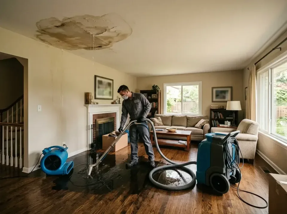 attic-pipe-burst-ceiling-drip-008 — frequently asked questions, Water Damage Restoration & Carpet Care in Belvidere, IL